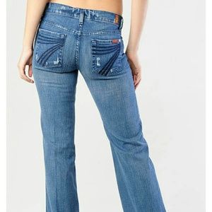 7 FAM size 31 Dojo wide flare jeans in Myrella EUC